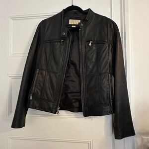 Women's Black Leather Jacket